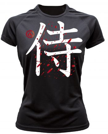 Camiseta running samurai color negro