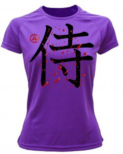 Camiseta running samurai Violeta