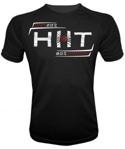 Camiseta de deporte HIIT NEGRA