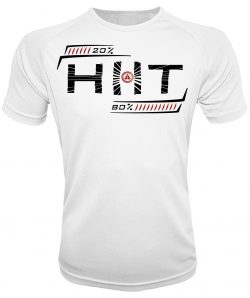Camiseta de deporte Entrenamiento HIIT Blanca