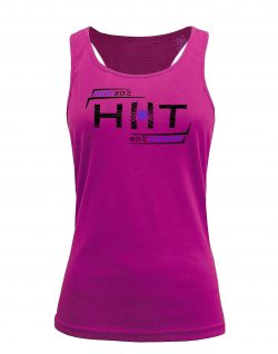 Camiseta fitness de tirantes Entrenamiento HIIT Rosa