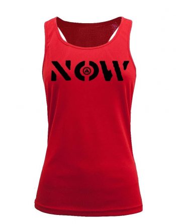 Camiseta fitness de tirantes NOW Roja